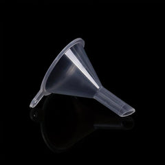 10pcs Clear Plastic Mini Funnel for Lab Bottles Essential Oils Perfumes Spices