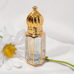 6ml Golden Empty Dropper Glass Perfume Bottle Cosmetic Container