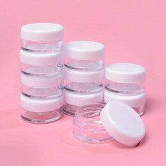 10pcs Mini Lip Sets in 5g Plastic Cosmetic Pots for Makeup