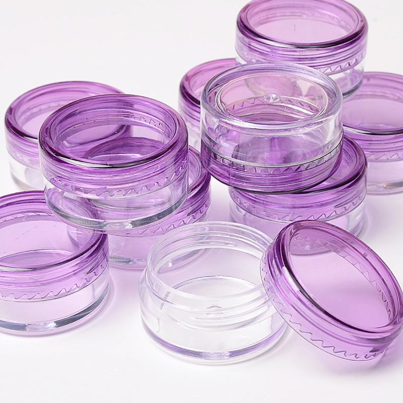 10pcs Mini Lip Sets in 5g Plastic Cosmetic Pots for Makeup