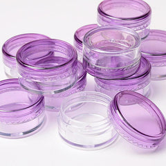 10pcs Mini Lip Sets in 5g Plastic Cosmetic Pots for Makeup