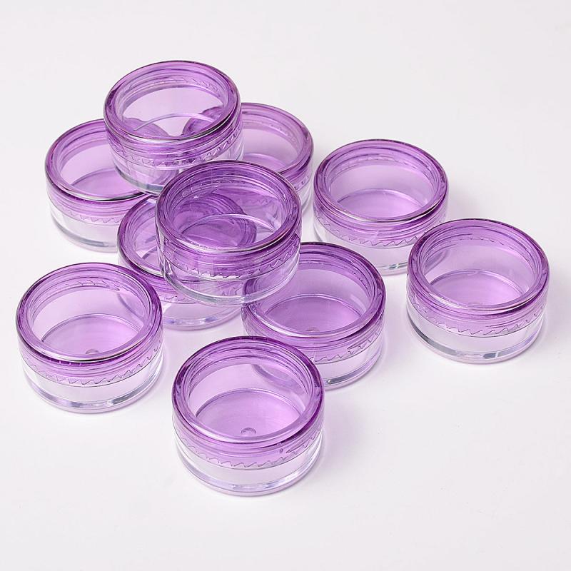 10pcs Mini Lip Sets in 5g Plastic Cosmetic Pots for Makeup