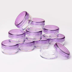10pcs Mini Lip Sets in 5g Plastic Cosmetic Pots for Makeup