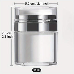 Airless Pump Jars Set for Makeup with Lid