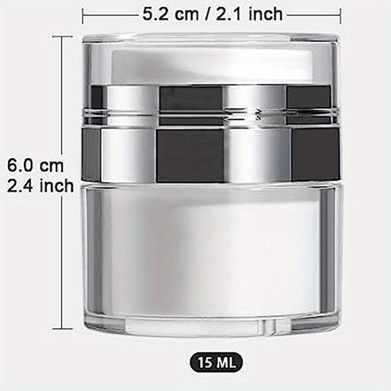 Airless Pump Jars Set for Makeup with Lid