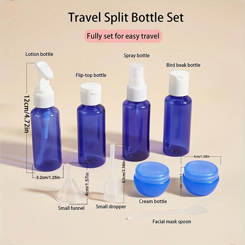 9pcs Travel Bottles Leakproof Refillable Toiletries Containers Set