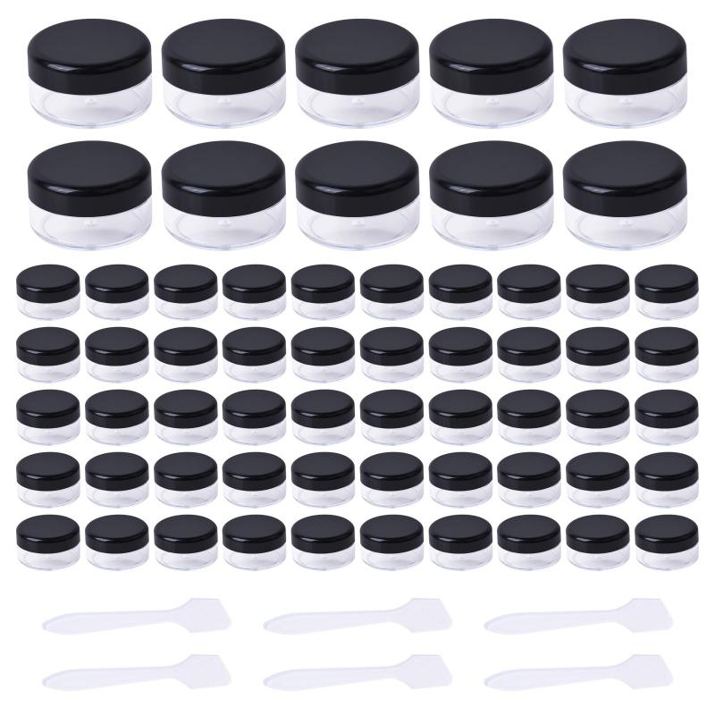 Pack Of 60 Empty Jars Clear Jar Cream Jar 5 Ml Cosmetic Container Travel
