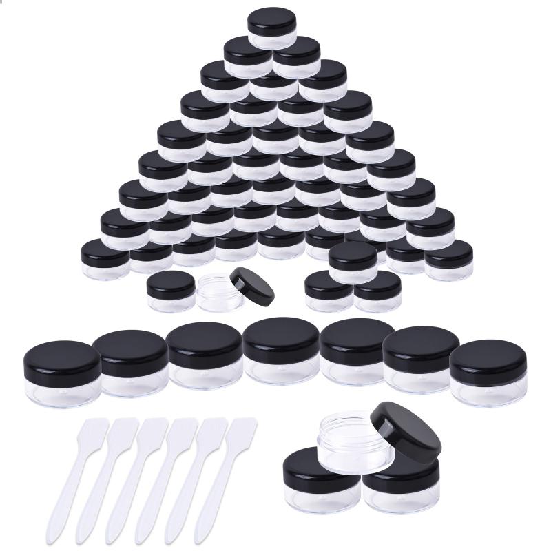 Pack Of 60 Empty Jars Clear Jar Cream Jar 5 Ml Cosmetic Container Travel