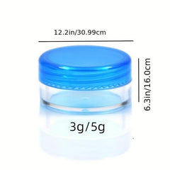 10pcs Colored Round Cosmetic Sample Jars for Face Cream Lip Balm 2g 20g