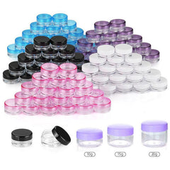 10pcs Colored Round Cosmetic Sample Jars for Face Cream Lip Balm 2g 20g