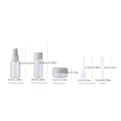 8pcs Travel Bottles Kit Leak Proof Toiletry Containers Set