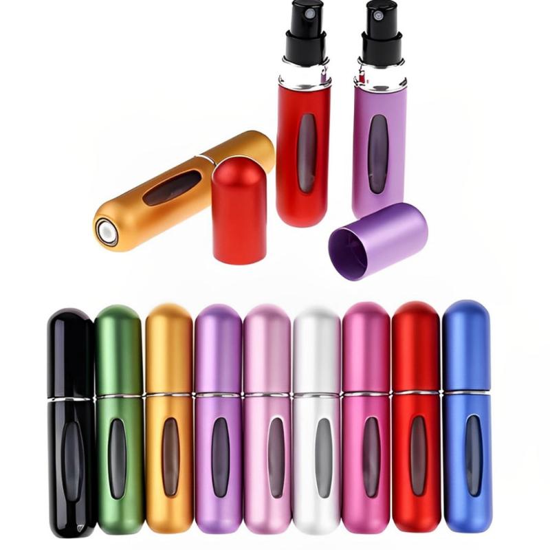 10pcs 5ml Refillable Perfume Bottle Spray Empty Cosmetic Atomizer Travel