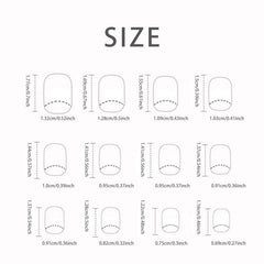 24pcs Glossy French Tip Press On Nails Full Coverage Short Square False Nails
