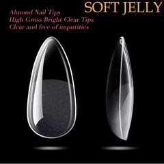 120pcs Oval Nail Tips Matte Finish DIY Salon Use