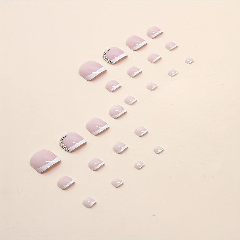 French Broken Diamond Foot Model Nail Powder