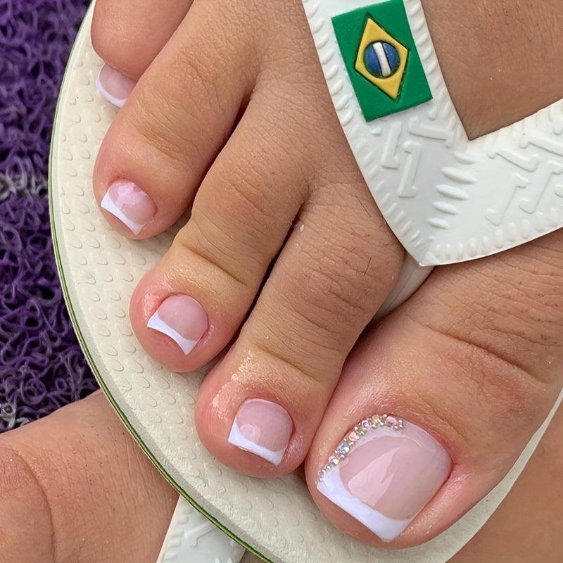 French Broken Diamond Foot Model Nail Powder