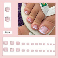 French Broken Diamond Foot Model Nail Powder