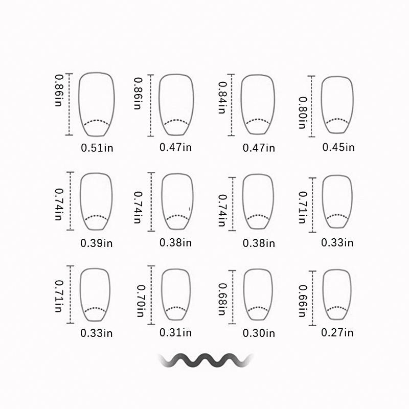 Glossy Pink Press On Nails Reusable French False Nails for Women