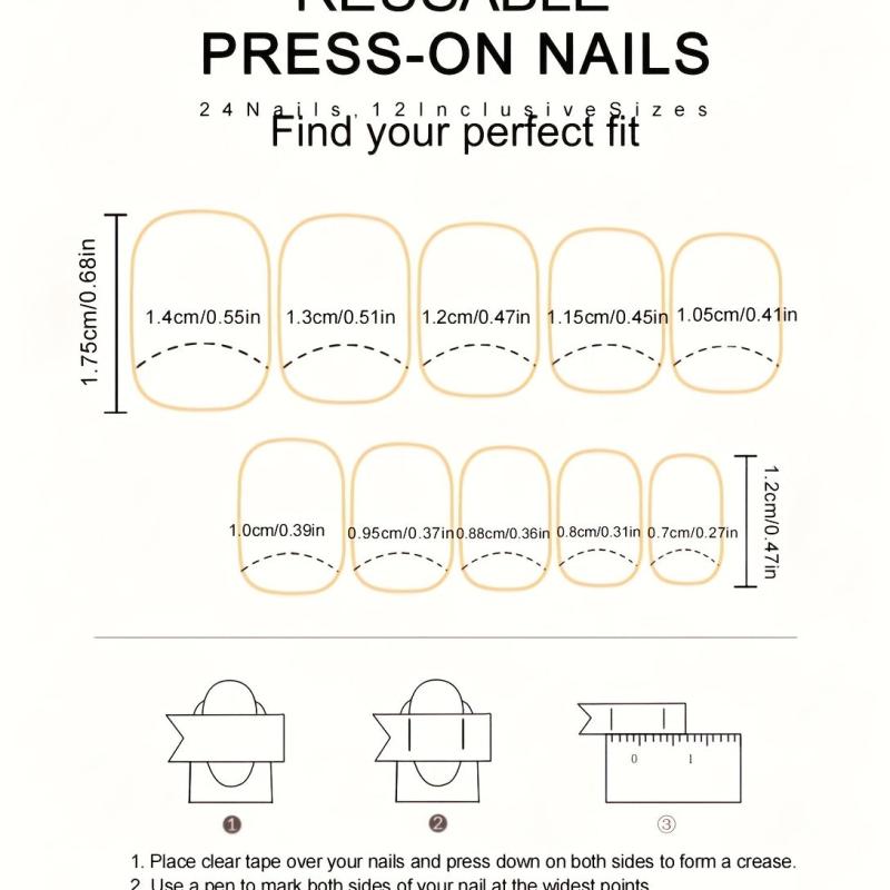 24pcs Glossy Red Press On Nails Full Coverage Short Square False Nails