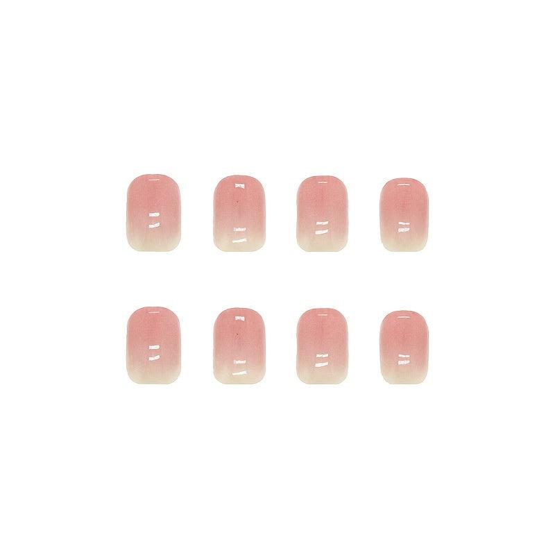Gradient Nude Acrylic Press On Nails for Women - Easy Application & Long Lasting