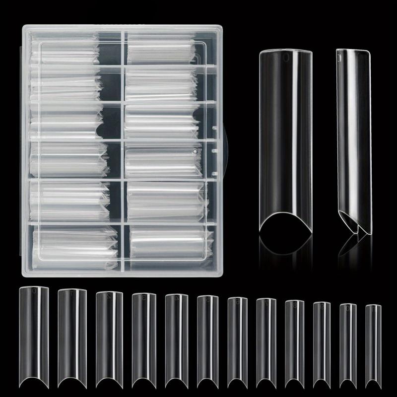 100 pcs Clear Square French False Nail Tips Professional Tips for Stylish Nails