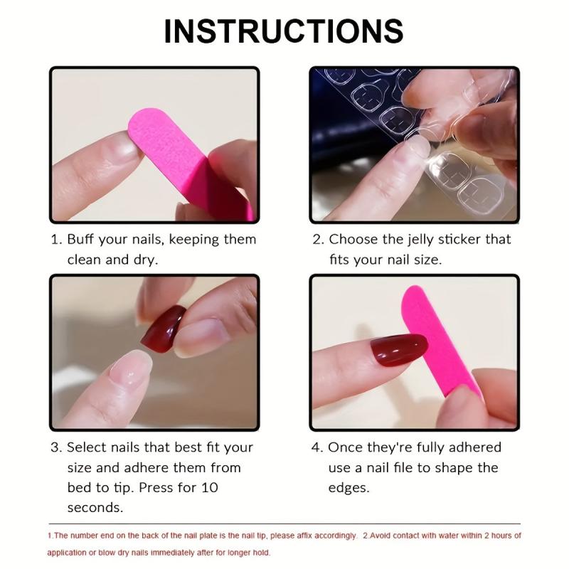 24pcs Snake Pattern Long Square False Nails French Tip Press On Nails