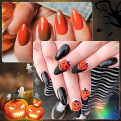 Almond Nail Tips 240 Pcs Clear Gel Short Full Cover Press On Nails