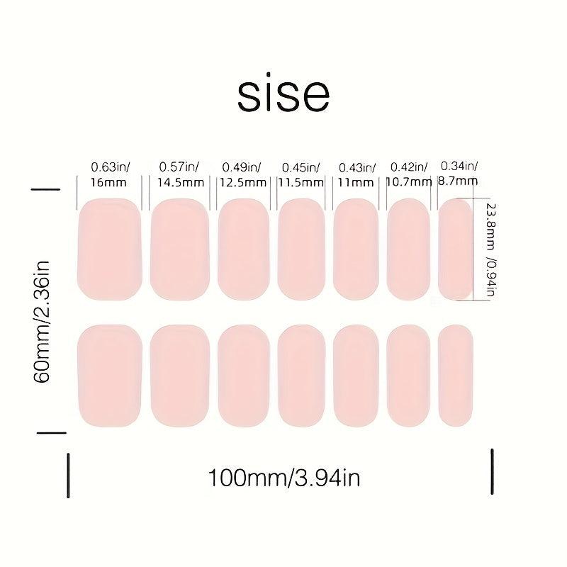14 Pcs Nail Polish Stickers Flower Full Wraps Self-Adhesive Nail Decals