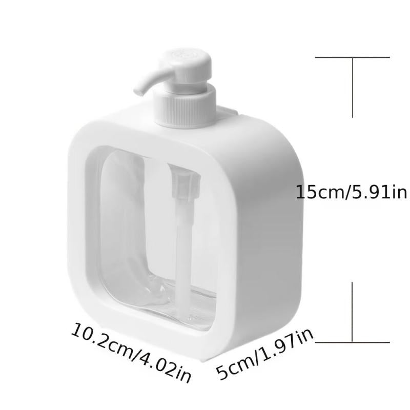 Portable Clear Pump Bottles Dispenser for Shampoo Lotion