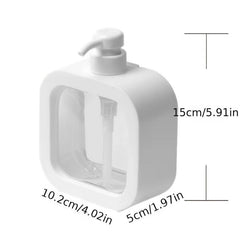 Portable Clear Pump Bottles Dispenser for Shampoo Lotion