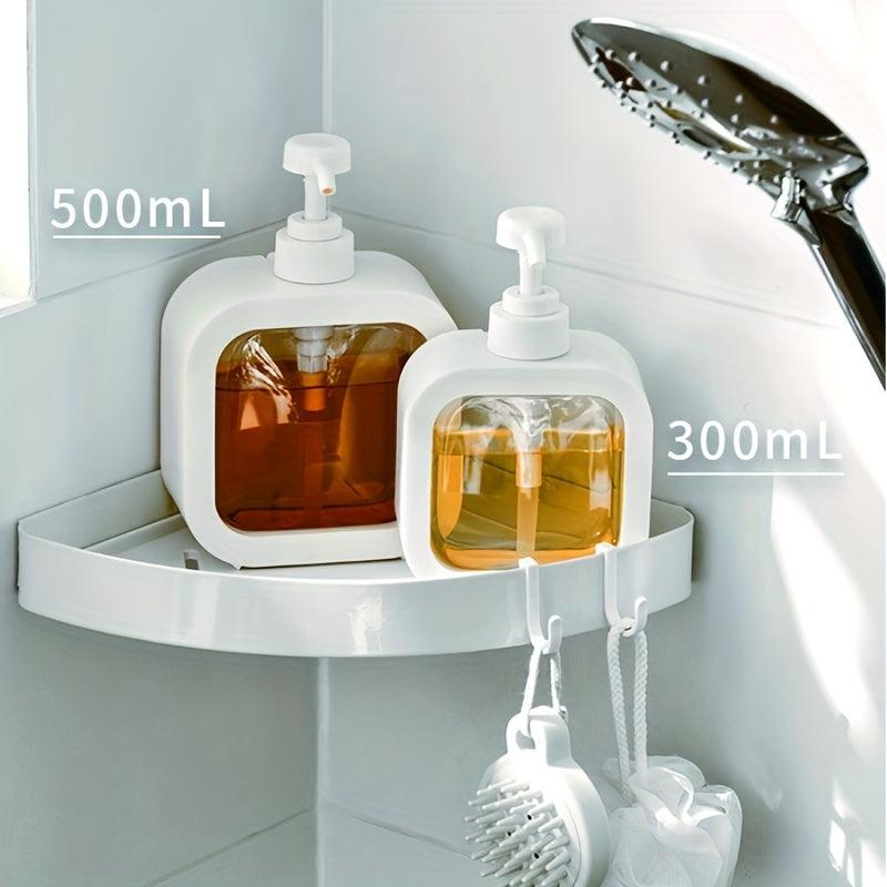 Portable Clear Pump Bottles Dispenser for Shampoo Lotion