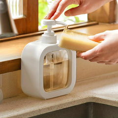 Portable Clear Pump Bottles Dispenser for Shampoo Lotion