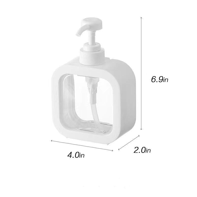 Portable Clear Pump Bottles Dispenser for Shampoo Lotion