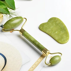 Jade Roller and Gua Sha Set for Skin Care