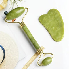 Jade Roller and Gua Sha Set for Skin Care
