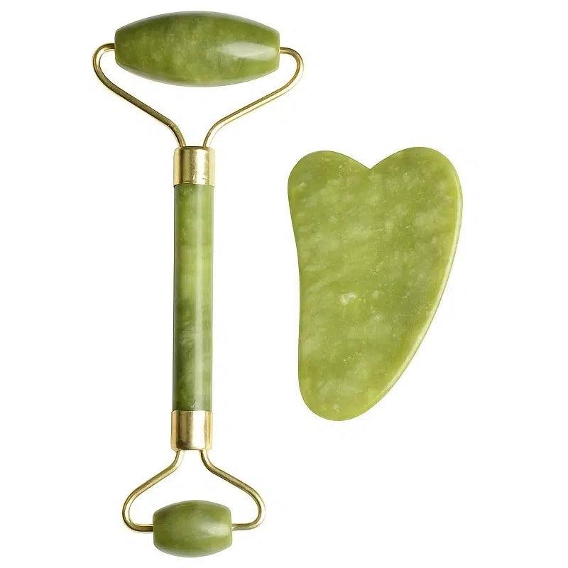 Jade Roller and Gua Sha Set for Skin Care