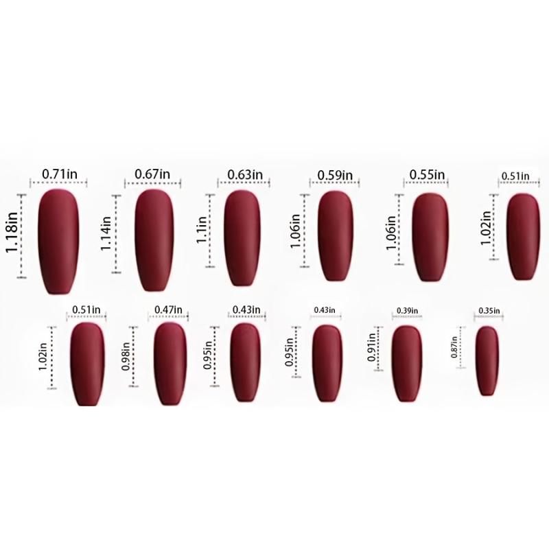 24Pcs French Nude Coffin Press On Nails with 3D Rhinestones