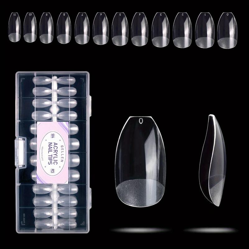 Pre Shaped False Nail Tips - Square Coffin Almond Stiletto