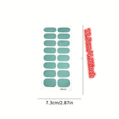 3D Laser Nail Strips Full Wraps Self Adhesive Nail Art Decal Strip With Glitter