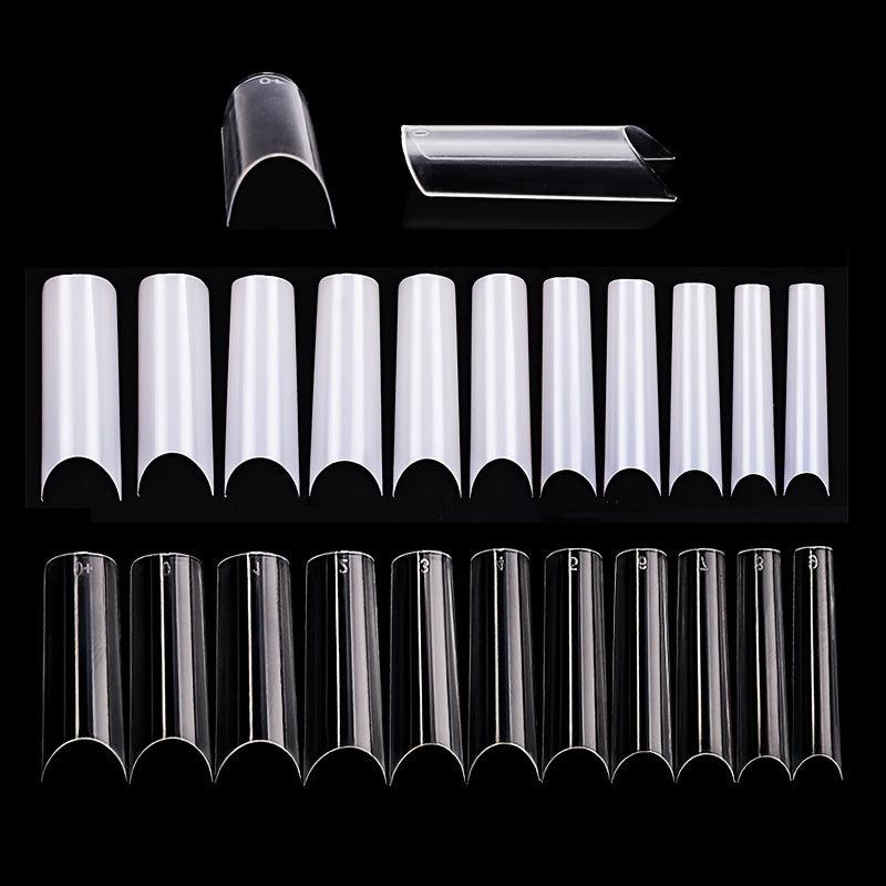 550Pcs XL Square False Nails Tips Half Cover Acrylic Artificial Tip Manicure