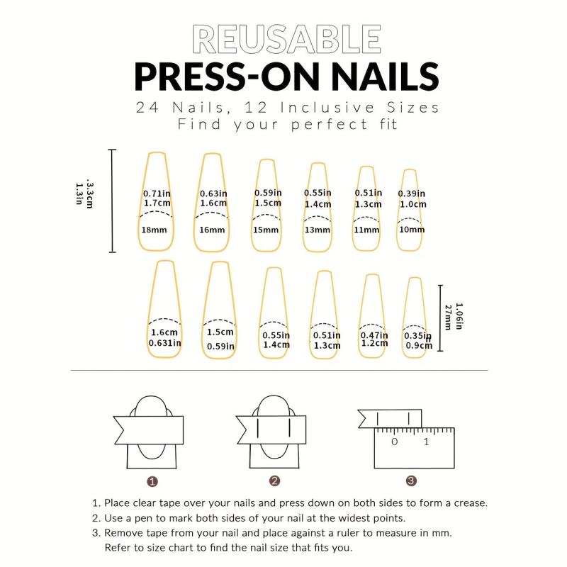 Plaid Heart Print Press On Nails with Rhinestone Matte Long Cover
