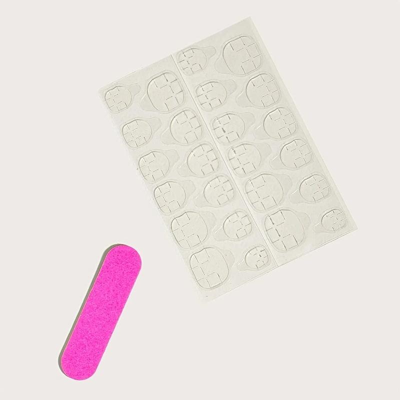 Khaki Y2K Press On Nails Full Cover Reusable Acrylic False Nails