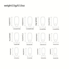 24 Pcs Gradient Lavender Nail Patch Press On Manicure Gel Nail Kit