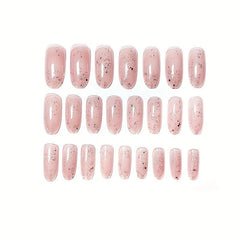 24 Pcs Gradient Lavender Nail Patch Press On Manicure Gel Nail Kit