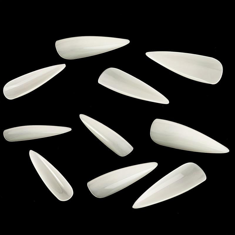 120pcs Long Stiletto Gel Nail Tips for Nail Extension