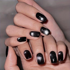 24 pcs Glossy Cat Eye Press On Nails Easy to Apply
