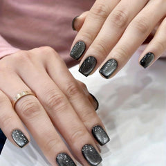 24 pcs Glossy Cat Eye Press On Nails Easy to Apply