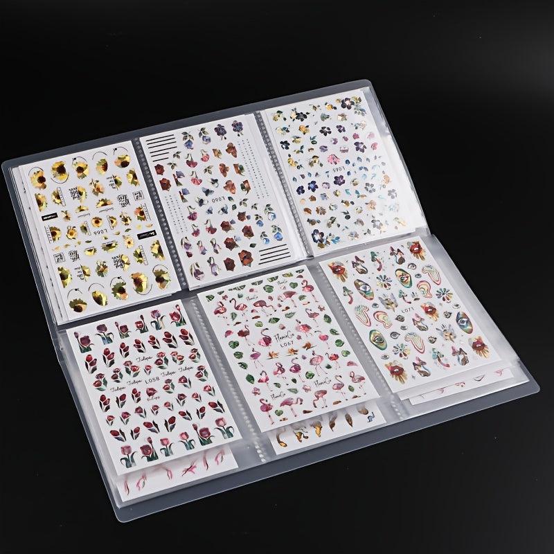 Nail Art Sticker Storage Book