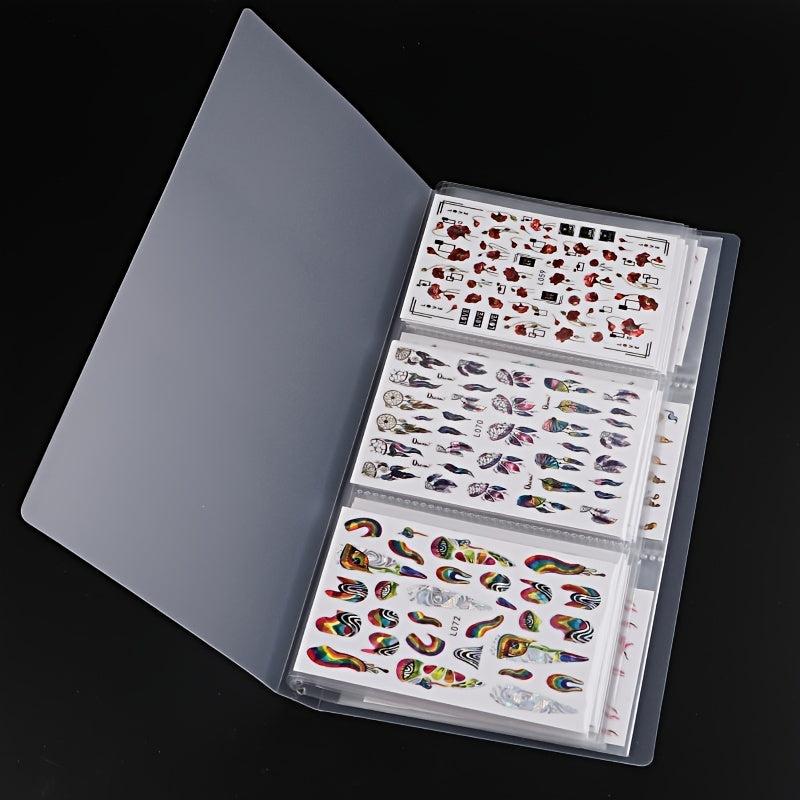 Nail Art Sticker Storage Book