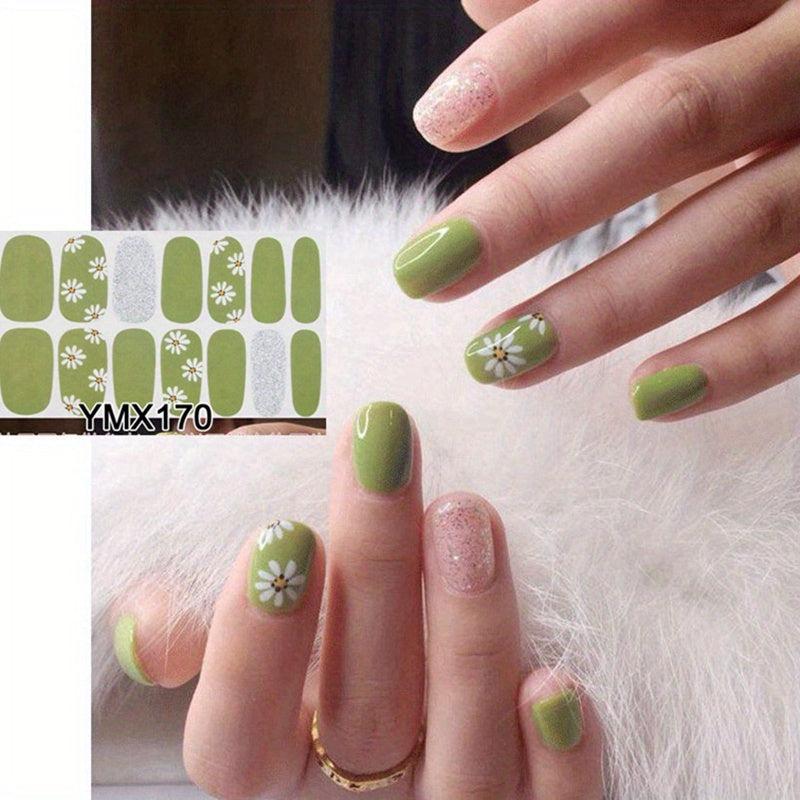 Full Cover Nail Stickers for Sparkling Wedding Nails
